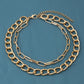 Jewelry Hip Hop Punk Metal Chain Necklace Female Fashion Street Shot Trendy Geometric Clavicle Necklace