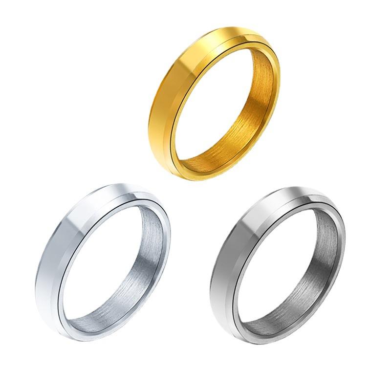 Simple ring classic couple pair ring tail ring wide version glossy male and female hand jewelry