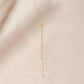 N7576 Exquisite Tassel Necklace Simple Y-shaped Shrinkable Necklace Small Fashion Fashion Clavicle Chain Female