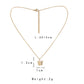 Ins niche three-dimensional butterfly pendant fashion titanium steel chain gold-plated collarbone necklace temperament necklace