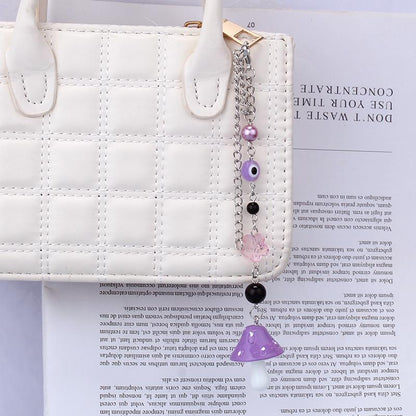 All-match devil's eye flower chain jewelry pendant mushroom pendant bag accessories multi-purpose
