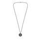 Hip-hop fashion personality trend stainless steel round plate sun god pendant titanium steel rock hiphop men's necklace