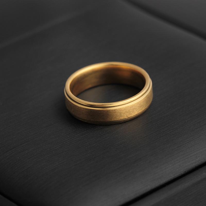 Ring Fashion Simple Stainless Steel Ring Personality Ring Couple Ring Jewelry