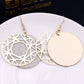 Personalized Luxury Versatile Frosted Earrings Disc Double Swing Earrings Dunhuang