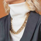 N7893 Exaggerated Trend Jewelry Punk Hip Hop Personality Necklace Trendy Thick Chain Retro Clavicle Chain