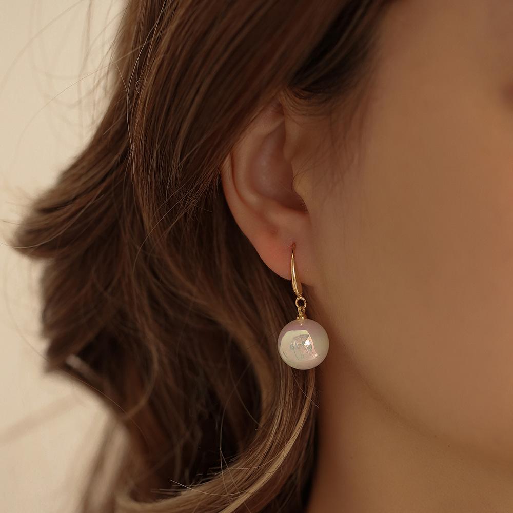 Symphony Mermaid Ji Pearl Earrings Young Niche Light Luxury Design Temperament Earrings Earhook Earrings