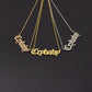 Crybaby Necklace Simple Creative Ancient English Alphabet Necklace Female
