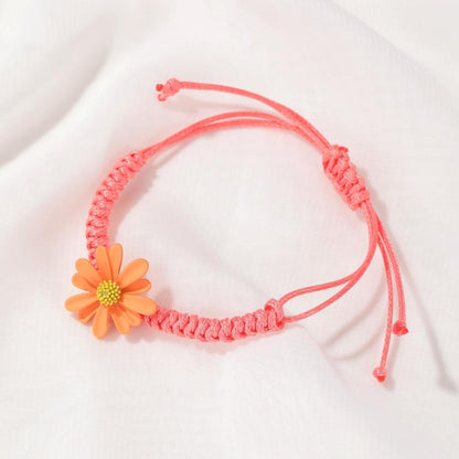 Summer small daisy bracelet hand-woven hand rope small fresh red rope bracelet Mori students girlfriends hand ornaments