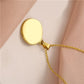 Retro Irregular Geometric Necklace Women's Round Clavicle Chain