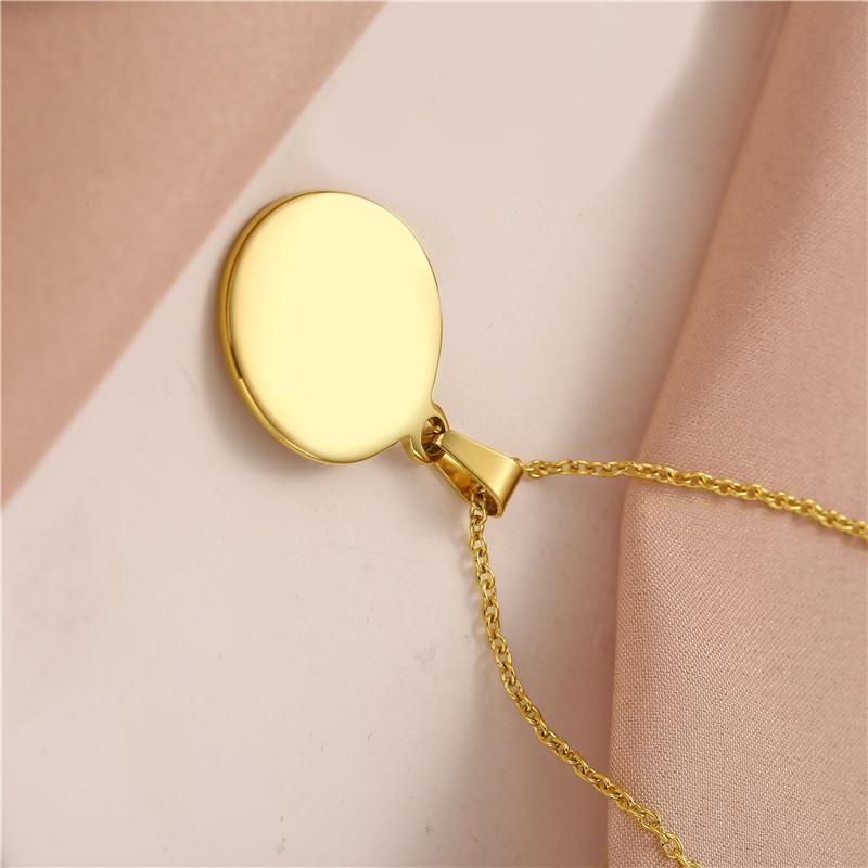 Retro Irregular Geometric Necklace Women's Round Clavicle Chain