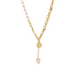 Retro Chain Pearl Pendant Necklace Fashion Temperament Trend Double Stacked Portrait Stitching Necklace