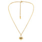 Classic Independent Design Ladies Stainless Steel Exquisite Retro Gold Double Drip Oil Star Choker Necklace