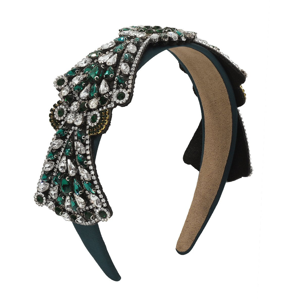 F4668 Baroque exaggerated full diamond flower fabric headband palace light luxury geometric fashion headband female