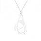 Explosive jewelry hollow penguin necklace female cute cute little penguin pendant clavicle chain