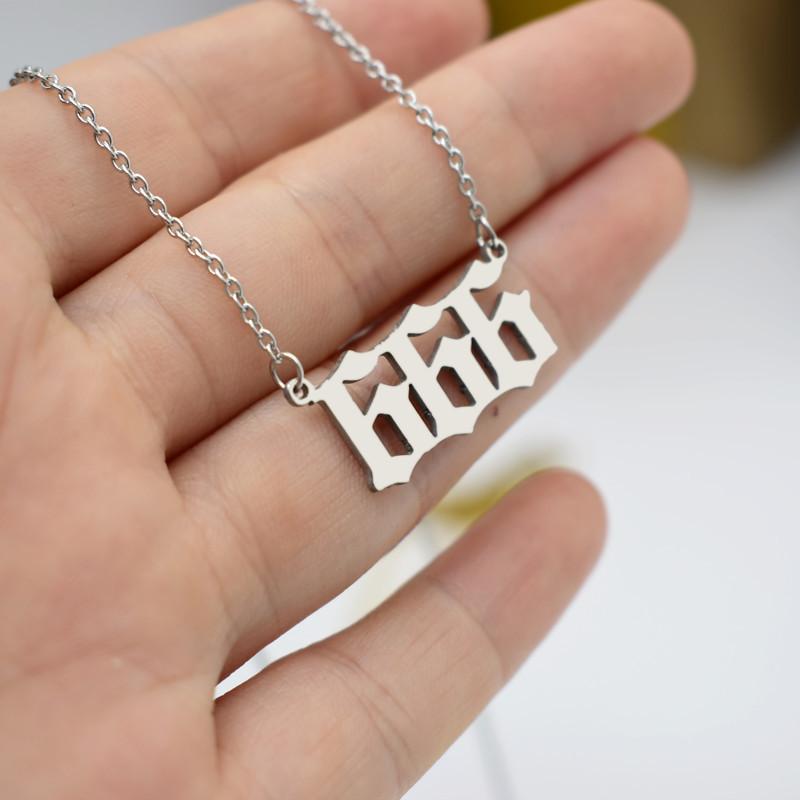 Personalized number number 111999 stainless steel pendant necklace female student couple party gift