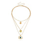 Jewelry Love Pendant Devil's Eye Multilayer Necklace Sweater Chain Trendy Cool Versatile Fashion Necklace