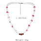 Trendy Men's Creative Pearl Drip Blood Halloween Necklace Personality Fashion Cool Temperament Necklace