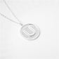 Jewelry round cake horseshoe-shaped U-shaped necklace tag ID card letter pendant female necklace