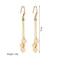 Popular Iron Piece Heart Earrings Retro Fashion Long Tassel Earrings Earrings Accessories