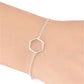 Simple Geometric Bracelet Minimalist Hexagon Bracelet Charm