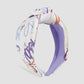 F452 Simple graffiti art wide-brimmed headband knotted sweet niche hair accessories French fabric simple headband female