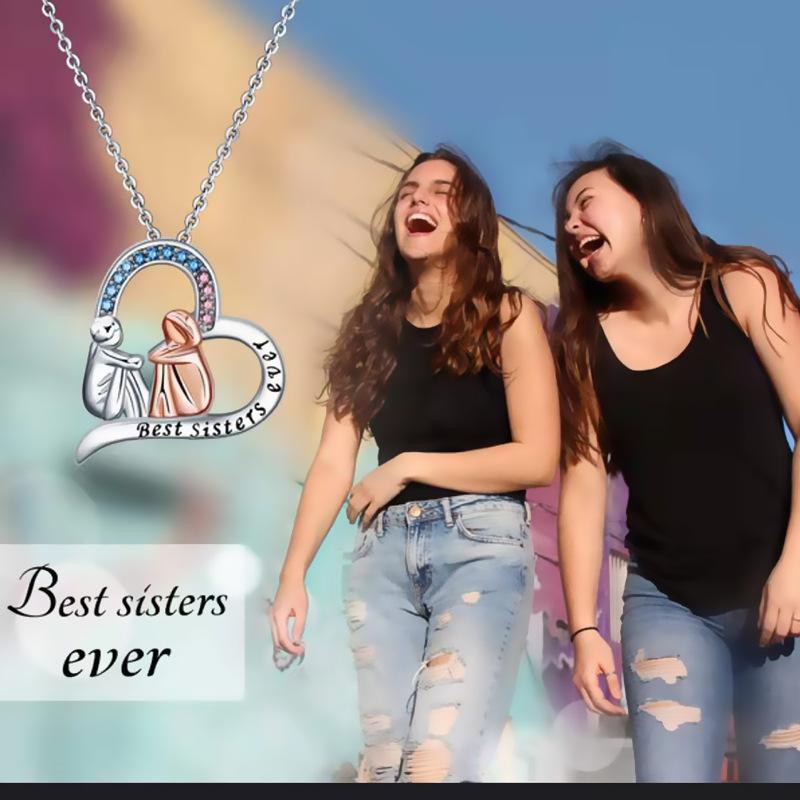 Clavicle Chain Pendant Necklace Female Niche Design Sister Letter Love Necklace Accessories
