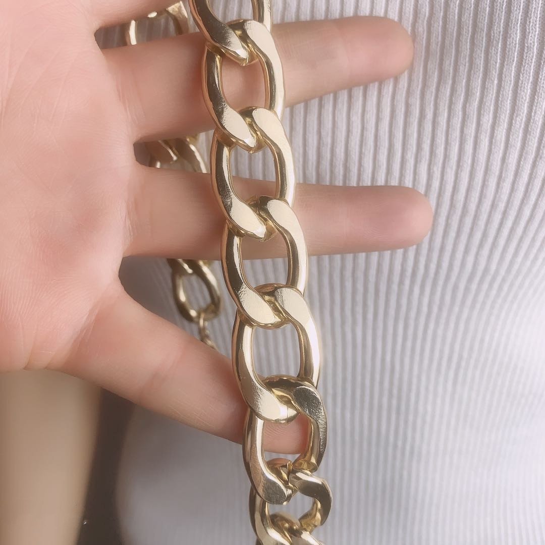 Trendy Jewelry Personality Creative Geometric Retro Double Grinding Chain Necklace Punk Hip Hop Exaggerated Necklace