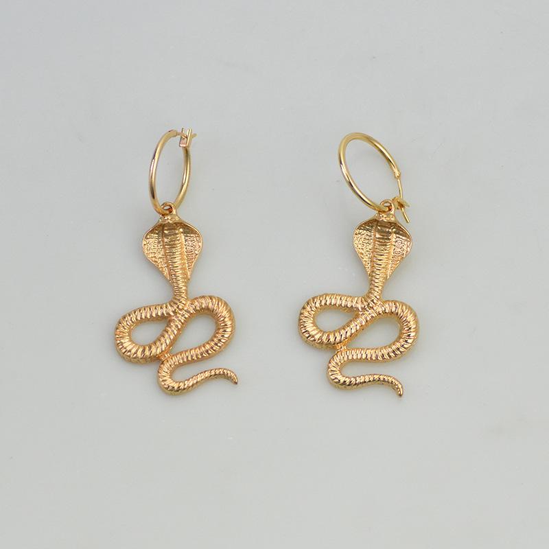 Jewelry Punk Retro Cold Large Snake Pendant Necklace Street Night Fashion Accessories