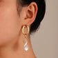 French light luxury Baroque special-shaped pearl earrings ins fashion temperament niche design irregular pearl earrings