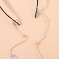 Jewelry fashion color mix and match bead glasses chain ladies transparent rice beads handmade wear