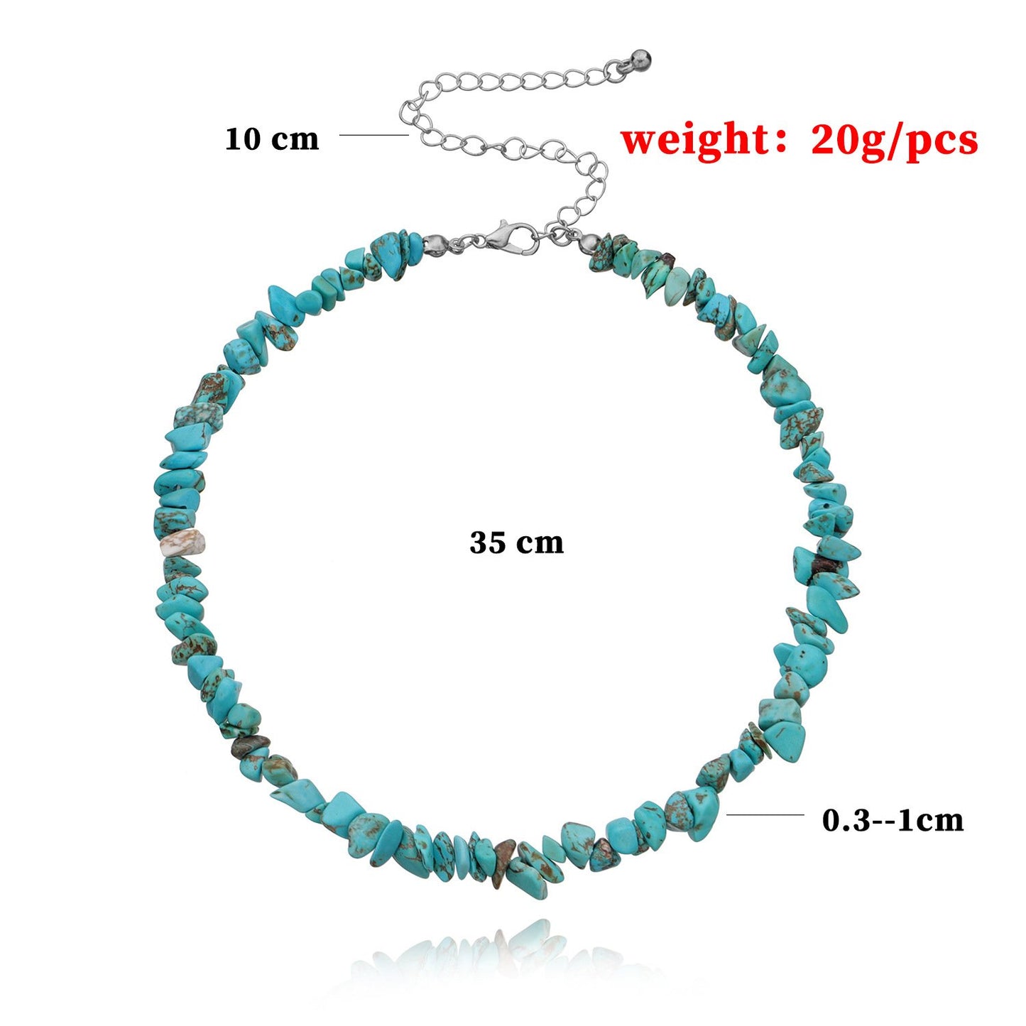Jewelry Irregular Turquoise Necklace Necklace Women's Popular Handmade Personality Necklace