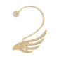 E1154 Cold personality earrings without piercing simple temperament ear hanging full of diamond wings sweet cool ear clip