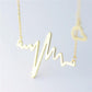 Creative Personality Jewelry ECG Heart Frequency Pendant Necklace Necklace