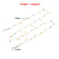 Jewelry Fashion Color Rhinestone Gemstone Glasses Chain Versatile Metal Lightning Pendant Glasses Accessories