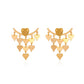 Fashion niche tassel love earrings high-end retro two-wear earrings autumn and winter versatile earrings