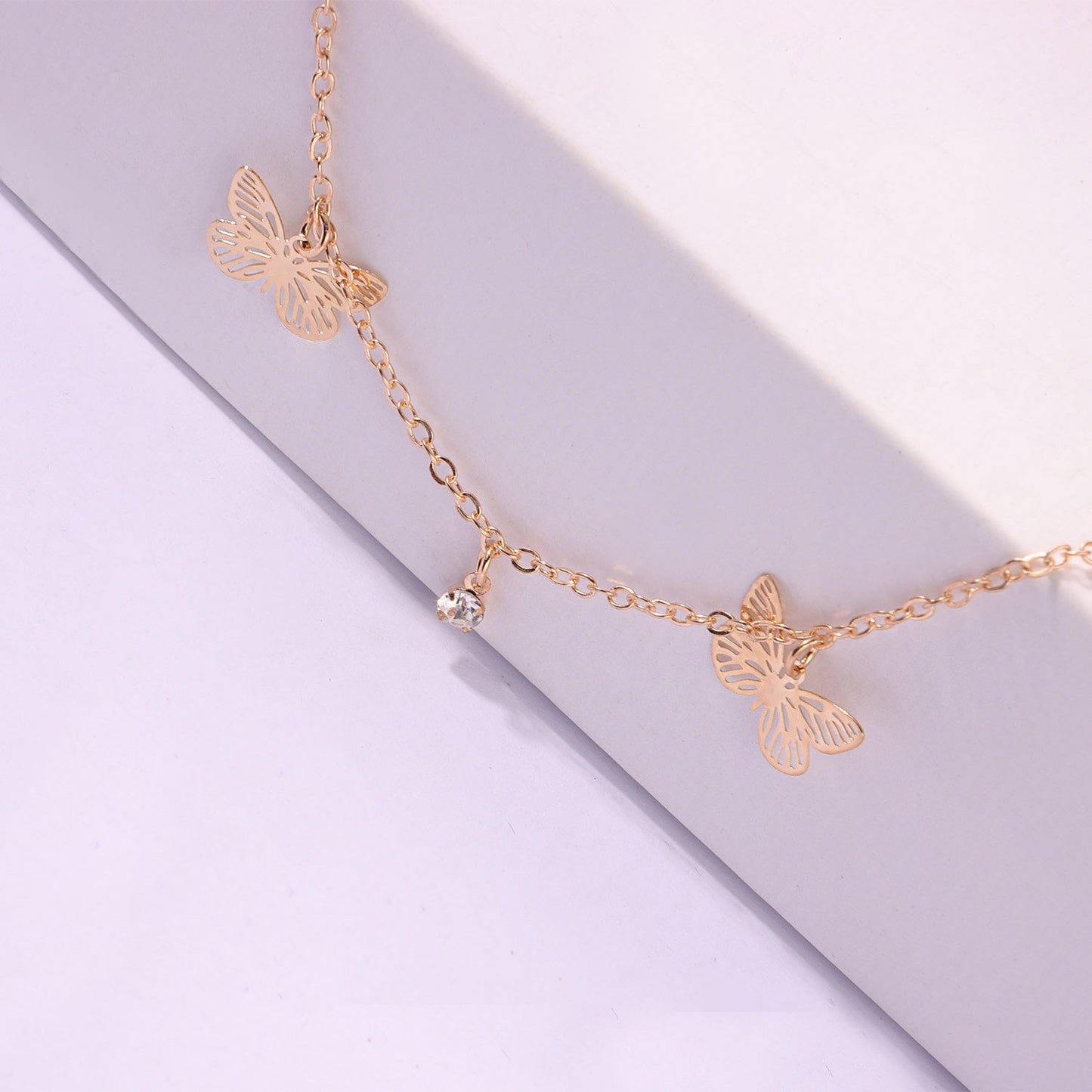 Jewelry Hollow Alloy Butterfly Beach Anklet Women's Fashion Fashion Personality Trend Footwear