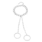 Chain bracelet female ins simple pearl heart-shaped chain multi-layer finger chain fashion mitten bracelet
