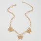 N952 Fashion Butterfly Necklace Women's Niche Metal Retro Necklace Geometric Hollow Single Layer Necklace