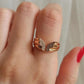 ins simple butterfly ring female fashion temperament micro-inlaid zircon metal opening index finger ring personality ring