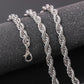Fashion Stainless Steel Twist Chain Necklace Hipster Simple Fashion Titanium Steel Jewelry