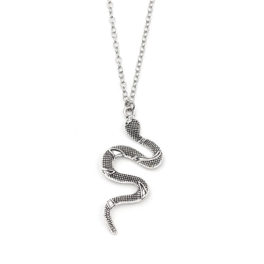 Personality Retro Spirit Snake Alloy Necklace Exaggerated Earrings Necklace Couple Punk