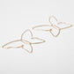 Jewelry Frosty Line Outline Earrings Simple Elegance Hollow Butterfly Earrings Women