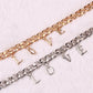 Jewelry Metal Thick Chain Necklace Niche Design Fashion Light Luxury Letter Clavicle Chain