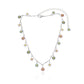 Fashion temperament colorful gemstone daisy collarbone chain necklace personality tassel all-match necklace