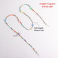 Jewelry colorful flower pattern soft pottery bead glasses chain ladies personality fashion mask non-slip lanyard