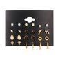 Fashion Set Stud Earrings Simple 12-Piece Stud Earrings Flower Set Earrings
