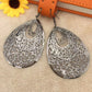 Indian Hollow Out Multi-layer Big Water Drop Earrings Ladies Earrings