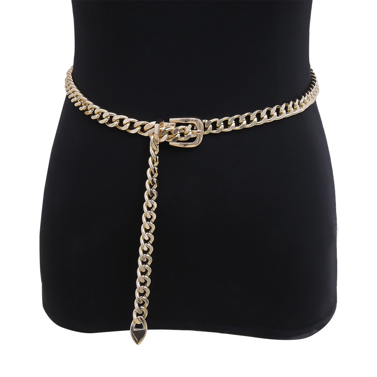 Jewelry Simple Thick Chain Fashion Belt Body Chain Personality Punk Metal Chain Jeans Chain