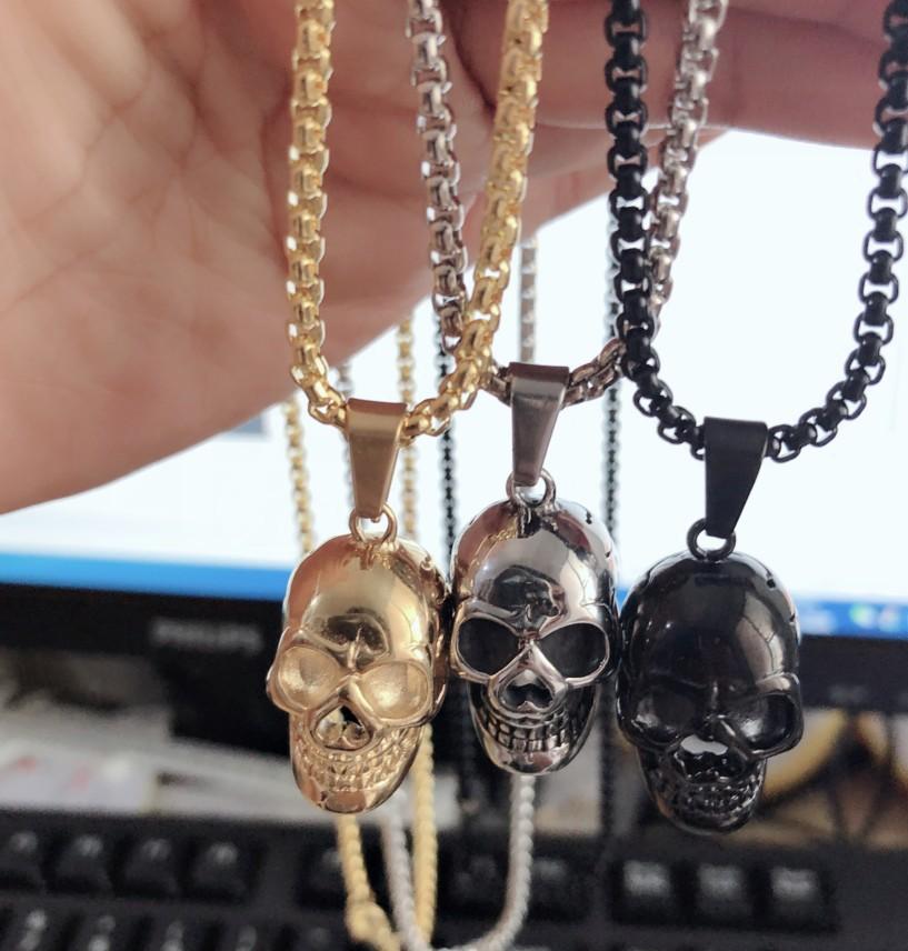 Explosive Punk Pendant Necklace Men's Non-mainstream Exaggerated Personality Skull Fashion Fashion Jewelry