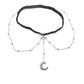 Sexy rhinestone moon pendant chain leg chain female creative personality long body chain jewelry